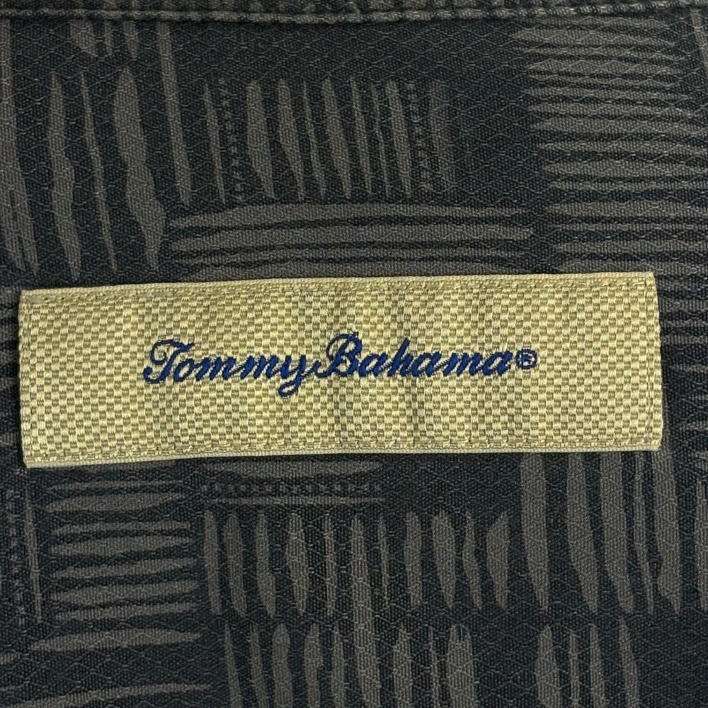 Tommy Bahama Island Zone Mens XL Silk Blend Short Sleeve Button Up Shirt Blue - Picture 5 of 8